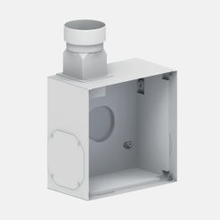 Gehäuse W, Stutzen seitlich 160mm, H=338 / B=338 / T=190mm